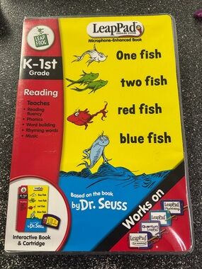 LeapPad One Fish Two Fish Red Fish Blue Fish Interactive Book - Yellow
